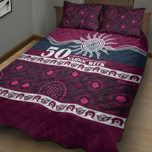 Sea Eagles NAIDOC Week Quilt Bed Set Aboriginal Torres Strait Islanders Vibe