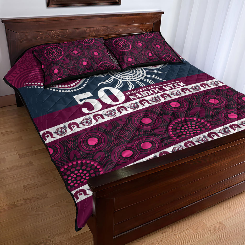 Sea Eagles NAIDOC Week Quilt Bed Set Aboriginal Torres Strait Islanders Vibe