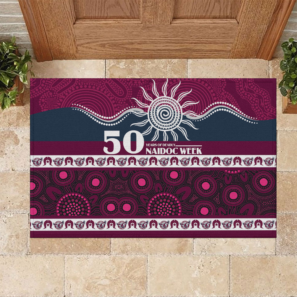 Sea Eagles NAIDOC Week Rubber Doormat Aboriginal Torres Strait Islanders Vibe