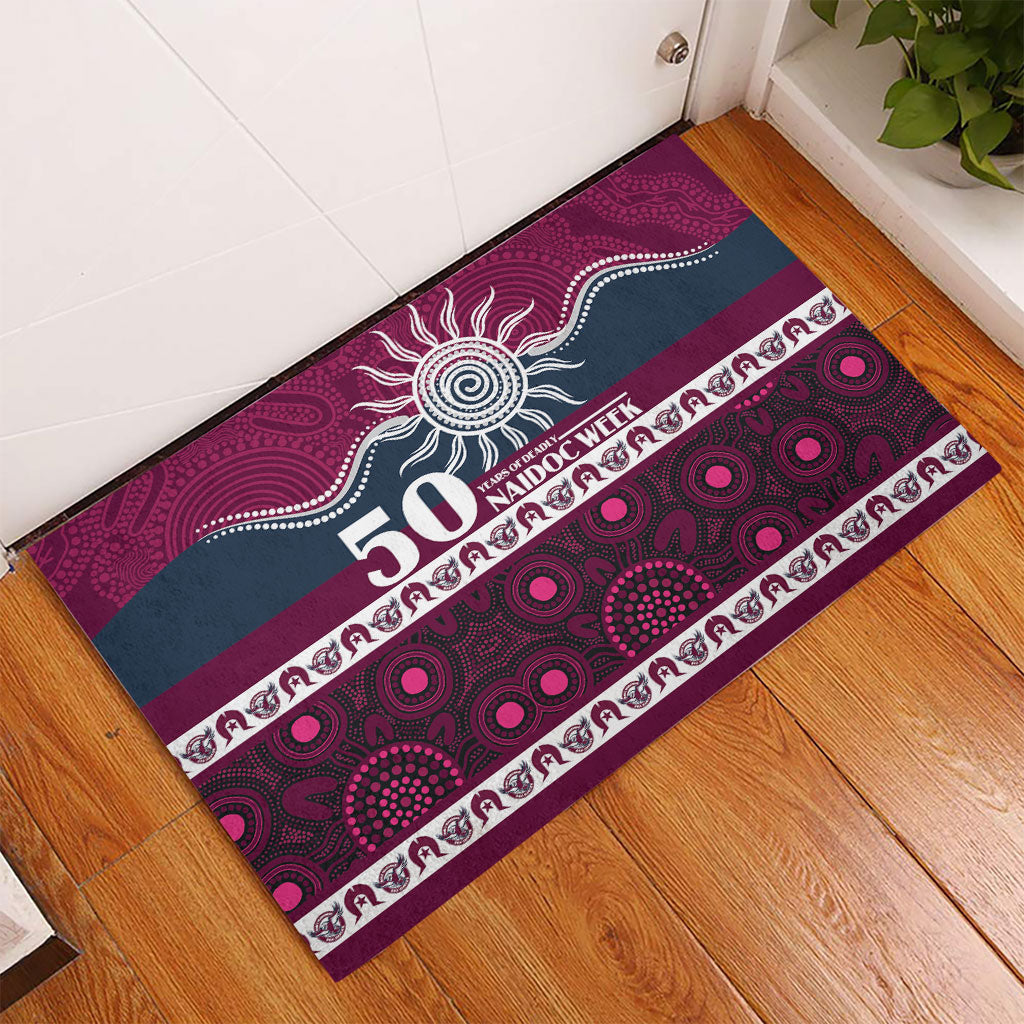 Sea Eagles NAIDOC Week Rubber Doormat Aboriginal Torres Strait Islanders Vibe
