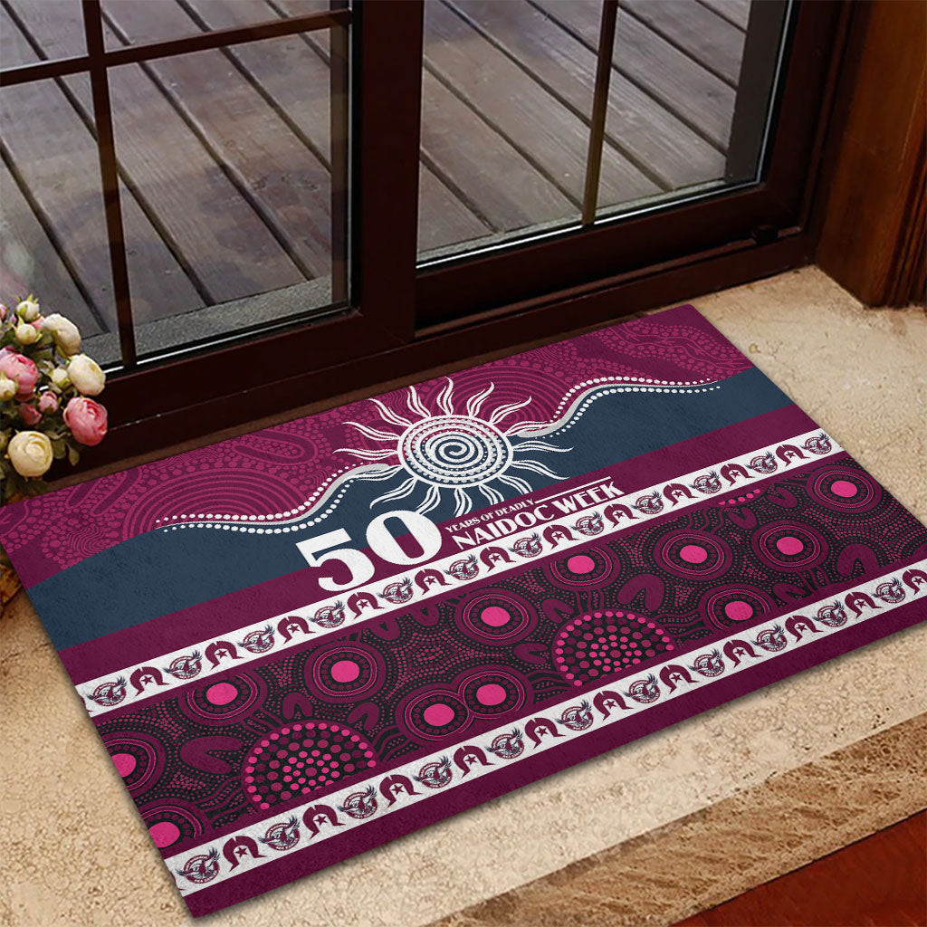 Sea Eagles NAIDOC Week Rubber Doormat Aboriginal Torres Strait Islanders Vibe