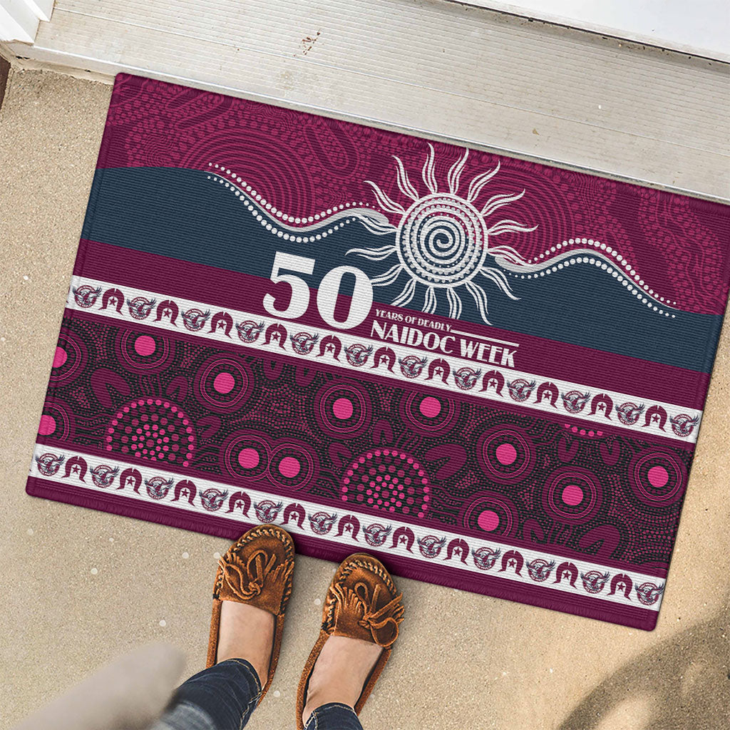 Sea Eagles NAIDOC Week Rubber Doormat Aboriginal Torres Strait Islanders Vibe