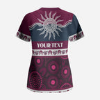 Sea Eagles NAIDOC Week Personalised Scrub Top Aboriginal Torres Strait Islanders Vibe