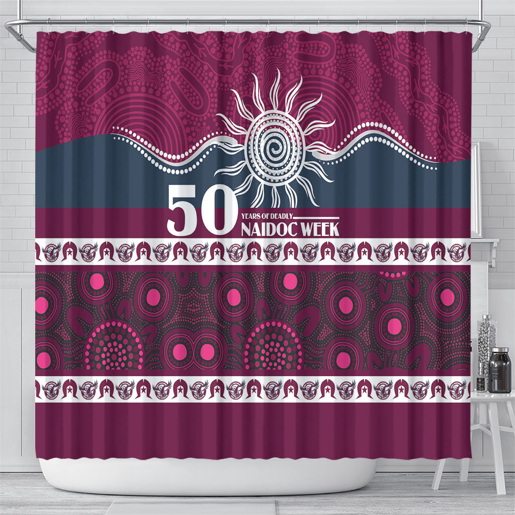 Sea Eagles NAIDOC Week Shower Curtain Aboriginal Torres Strait Islanders Vibe