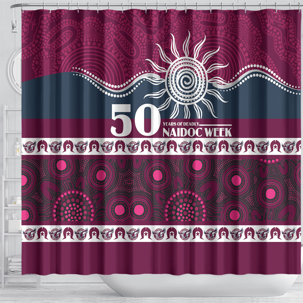 Sea Eagles NAIDOC Week Shower Curtain Aboriginal Torres Strait Islanders Vibe