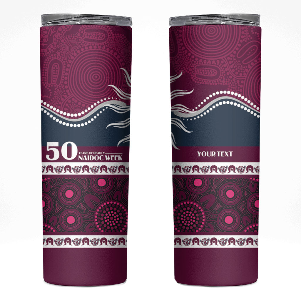 Sea Eagles NAIDOC Week Personalised Skinny Tumbler Aboriginal Torres Strait Islanders Vibe