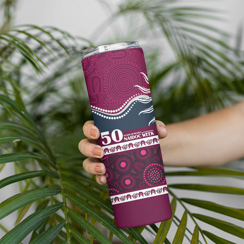 Sea Eagles NAIDOC Week Personalised Skinny Tumbler Aboriginal Torres Strait Islanders Vibe