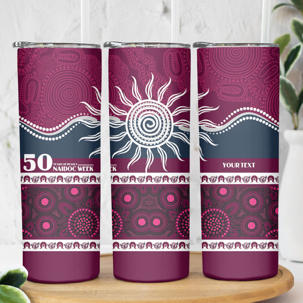Sea Eagles NAIDOC Week Personalised Skinny Tumbler Aboriginal Torres Strait Islanders Vibe