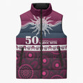 Sea Eagles NAIDOC Week Personalised Sleeveless Puffer Jacket Aboriginal Torres Strait Islanders Vibe