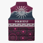 Sea Eagles NAIDOC Week Personalised Sleeveless Puffer Jacket Aboriginal Torres Strait Islanders Vibe