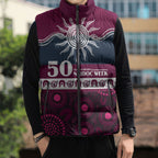 Sea Eagles NAIDOC Week Personalised Sleeveless Puffer Jacket Aboriginal Torres Strait Islanders Vibe