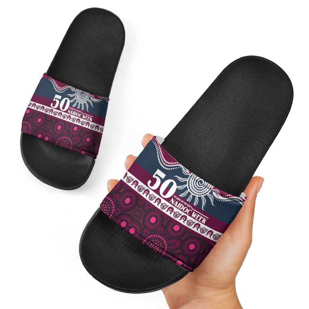 Sea Eagles NAIDOC Week Slide Sandals Aboriginal Torres Strait Islanders Vibe
