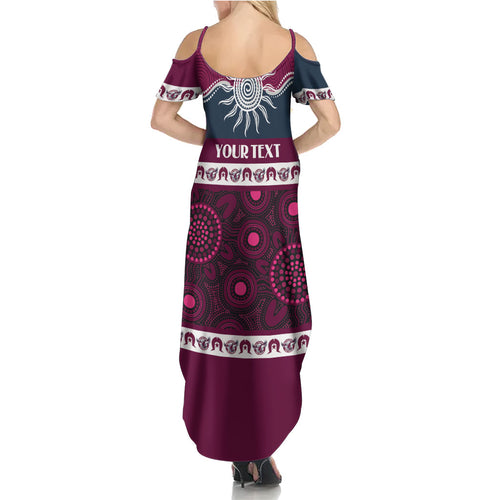 Sea Eagles NAIDOC Week Personalised Summer Maxi Dress Aboriginal Torres Strait Islanders Vibe