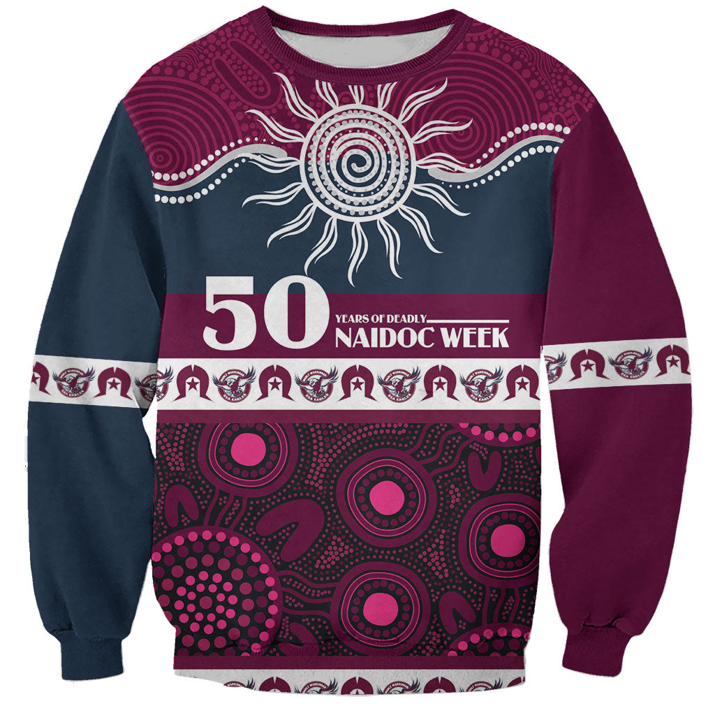 Sea Eagles NAIDOC Week Personalised Sweatshirt Aboriginal Torres Strait Islanders Vibe