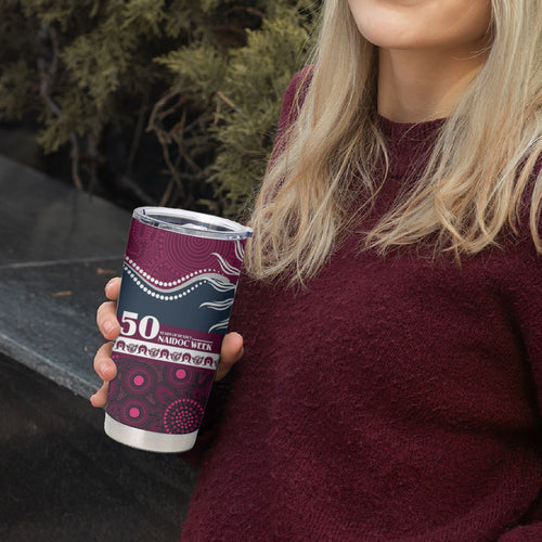 Sea Eagles NAIDOC Week Personalised Tumbler Cup Aboriginal Torres Strait Islanders Vibe