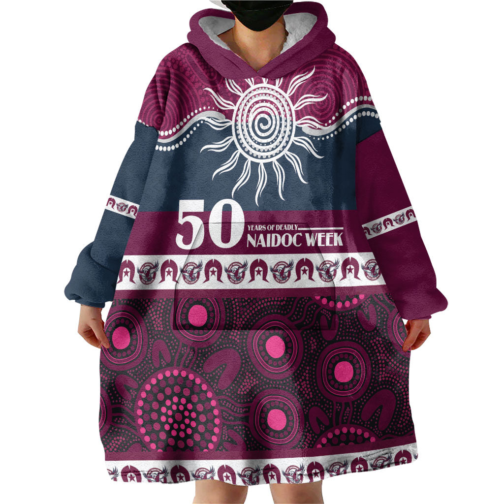 Sea Eagles NAIDOC Week Personalised Wearable Blanket Hoodie Aboriginal Torres Strait Islanders Vibe
