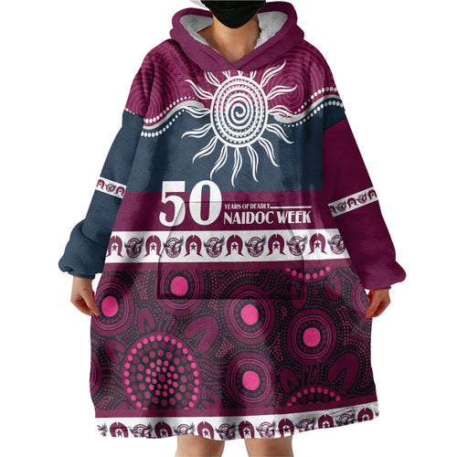 Sea Eagles NAIDOC Week Personalised Wearable Blanket Hoodie Aboriginal Torres Strait Islanders Vibe