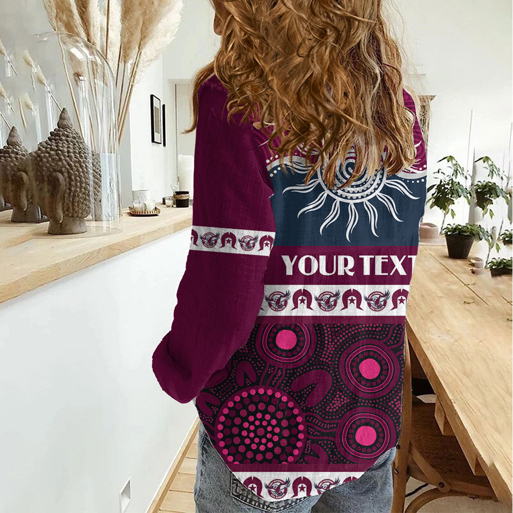 Sea Eagles NAIDOC Week Personalised Women Casual Shirt Aboriginal Torres Strait Islanders Vibe