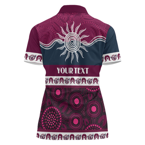 Sea Eagles NAIDOC Week Personalised Women Polo Shirt Aboriginal Torres Strait Islanders Vibe