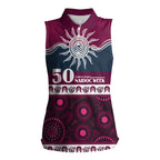 Sea Eagles NAIDOC Week Personalised Women Sleeveless Polo Shirt Aboriginal Torres Strait Islanders Vibe