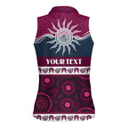 Sea Eagles NAIDOC Week Personalised Women Sleeveless Polo Shirt Aboriginal Torres Strait Islanders Vibe