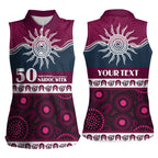 Sea Eagles NAIDOC Week Personalised Women Sleeveless Polo Shirt Aboriginal Torres Strait Islanders Vibe