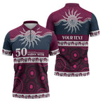 Sea Eagles NAIDOC Week Personalised Zipper Polo Shirt Aboriginal Torres Strait Islanders Vibe