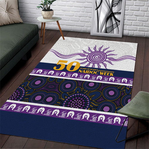 Storm NAIDOC Week Area Rug Aboriginal Torres Strait Islanders Vibe