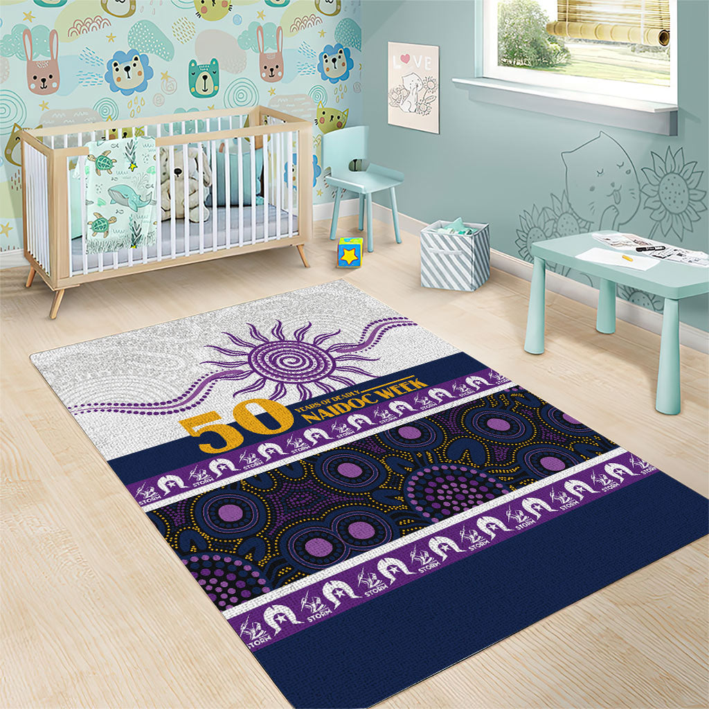 Storm NAIDOC Week Area Rug Aboriginal Torres Strait Islanders Vibe