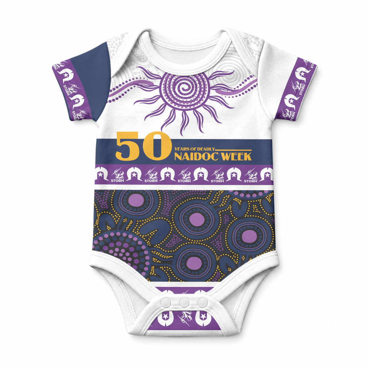 Storm NAIDOC Week Personalised Baby Onesie Aboriginal Torres Strait Islanders Vibe