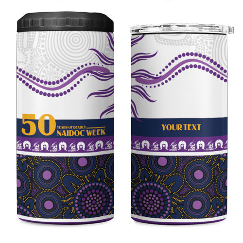 Storm NAIDOC Week Personalised 4 in 1 Can Cooler Tumbler Aboriginal Torres Strait Islanders Vibe