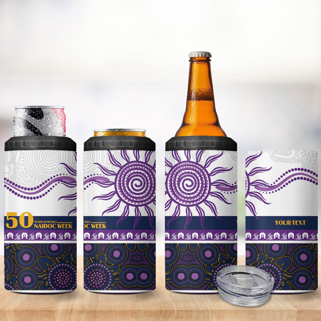 Storm NAIDOC Week Personalised 4 in 1 Can Cooler Tumbler Aboriginal Torres Strait Islanders Vibe