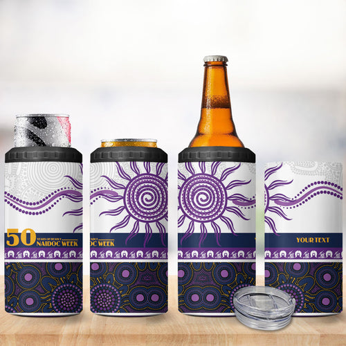 Storm NAIDOC Week Personalised 4 in 1 Can Cooler Tumbler Aboriginal Torres Strait Islanders Vibe