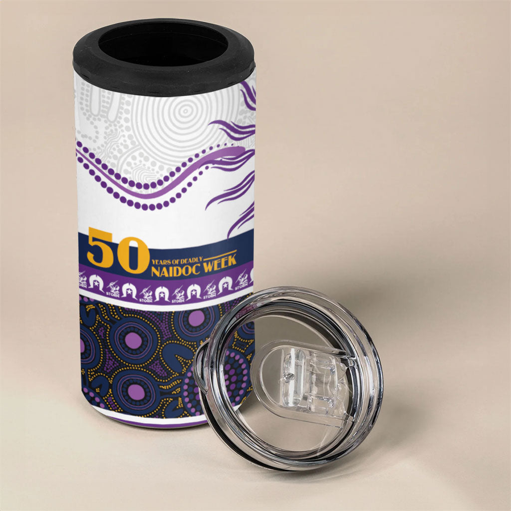 Storm NAIDOC Week Personalised 4 in 1 Can Cooler Tumbler Aboriginal Torres Strait Islanders Vibe