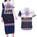 Storm NAIDOC Week Personalised Couples Matching Long Sleeve Bodycon Dress and Hawaiian Shirt Aboriginal Torres Strait Islanders Vibe