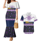 Storm NAIDOC Week Personalised Couples Matching Mermaid Dress and Hawaiian Shirt Aboriginal Torres Strait Islanders Vibe