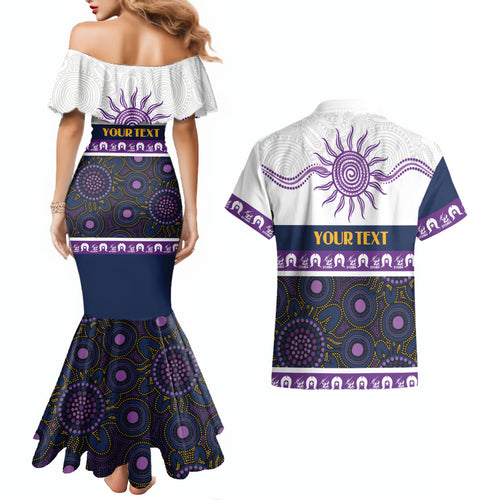 Storm NAIDOC Week Personalised Couples Matching Mermaid Dress and Hawaiian Shirt Aboriginal Torres Strait Islanders Vibe