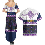 Storm NAIDOC Week Personalised Couples Matching Summer Maxi Dress and Hawaiian Shirt Aboriginal Torres Strait Islanders Vibe