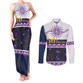 Storm NAIDOC Week Personalised Couples Matching Tank Maxi Dress and Long Sleeve Button Shirt Aboriginal Torres Strait Islanders Vibe