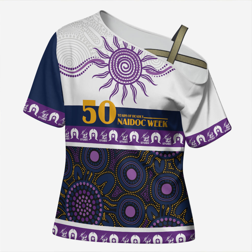Storm NAIDOC Week Personalised Cross Shoulder Shirt Aboriginal Torres Strait Islanders Vibe