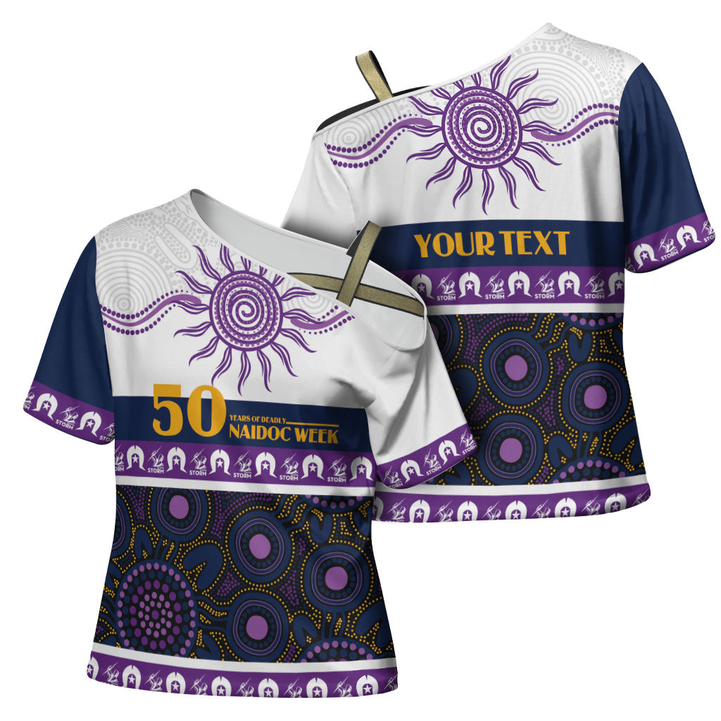 Storm NAIDOC Week Personalised Cross Shoulder Shirt Aboriginal Torres Strait Islanders Vibe