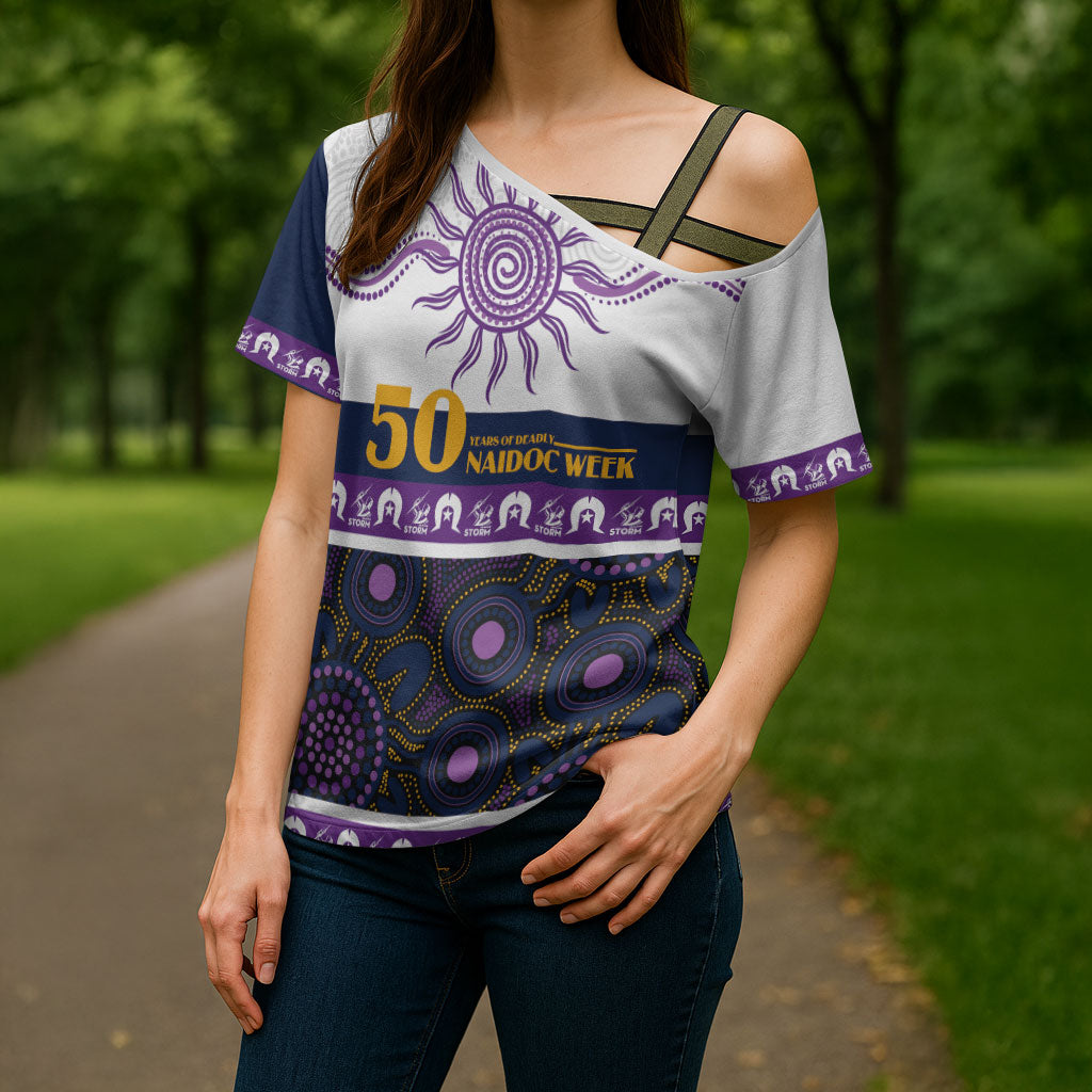 Storm NAIDOC Week Personalised Cross Shoulder Shirt Aboriginal Torres Strait Islanders Vibe