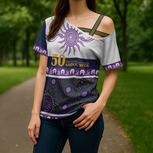 Storm NAIDOC Week Personalised Cross Shoulder Shirt Aboriginal Torres Strait Islanders Vibe
