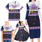 Storm NAIDOC Week Personalised Family Matching Long Sleeve Bodycon Dress and Hawaiian Shirt Aboriginal Torres Strait Islanders Vibe