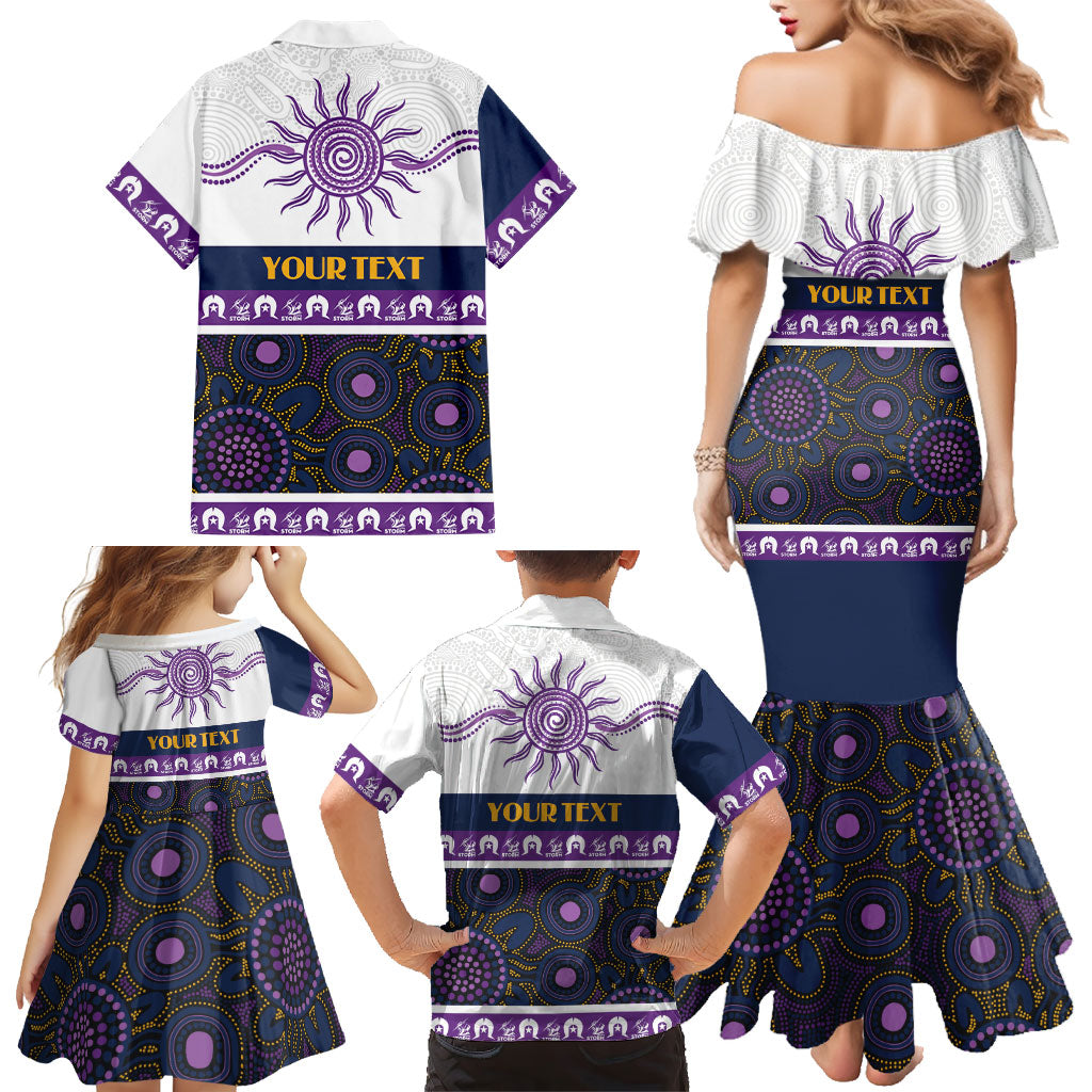 Storm NAIDOC Week Personalised Family Matching Mermaid Dress and Hawaiian Shirt Aboriginal Torres Strait Islanders Vibe