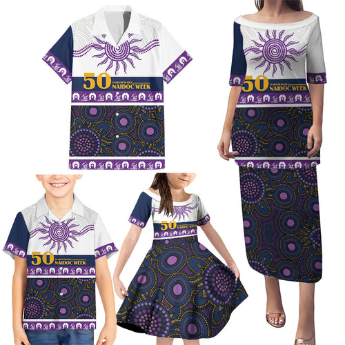 Storm NAIDOC Week Personalised Family Matching Puletasi and Hawaiian Shirt Aboriginal Torres Strait Islanders Vibe