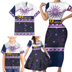 Storm NAIDOC Week Personalised Family Matching Short Sleeve Bodycon Dress and Hawaiian Shirt Aboriginal Torres Strait Islanders Vibe