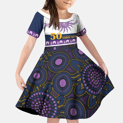 Storm NAIDOC Week Personalised Family Matching Short Sleeve Bodycon Dress and Hawaiian Shirt Aboriginal Torres Strait Islanders Vibe