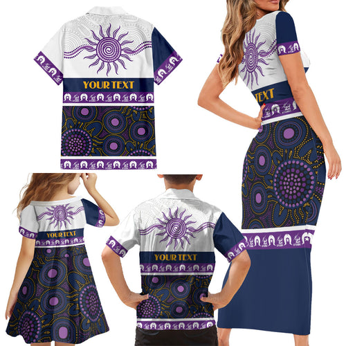 Storm NAIDOC Week Personalised Family Matching Short Sleeve Bodycon Dress and Hawaiian Shirt Aboriginal Torres Strait Islanders Vibe