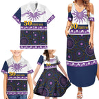 Storm NAIDOC Week Personalised Family Matching Summer Maxi Dress and Hawaiian Shirt Aboriginal Torres Strait Islanders Vibe